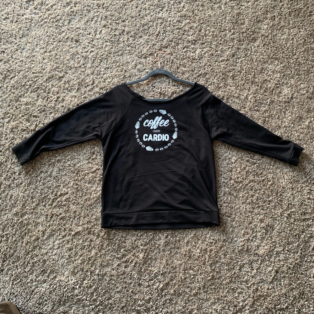 COFFEE OVER CARDIO Oversized sweatshirt